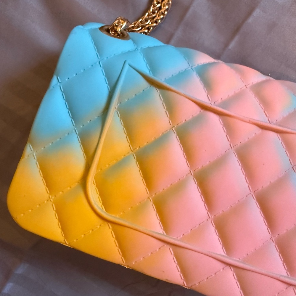 Emperia Quilted Mini Chain Bag Pastel Ombre